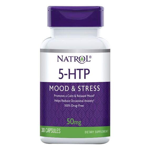 Аминокислота Natrol 5-HTP 50 мг 30 капсул