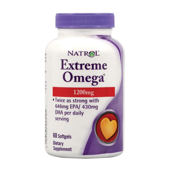 Омега-жиры Natrol Extreme Omega 1200 мг 60 капсул