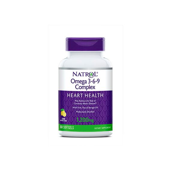 Омега жиры Natrol Omega 3-6-9 Complex 60 капсул