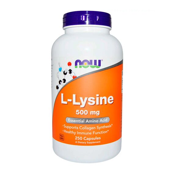 Лизин NOW L-Lysine 500 мг 250 капсул