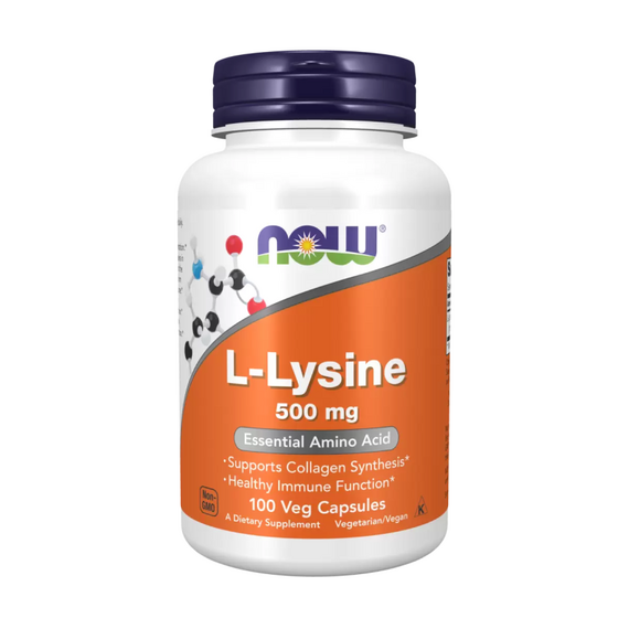 Лизин NOW L-Lysine 500 мг 100 капсул
