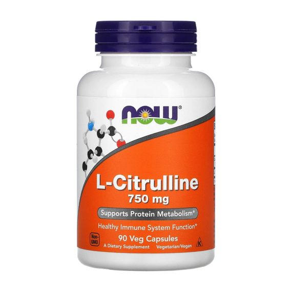 Цитруллин NOW Citrulline 750 мг 90 капсул