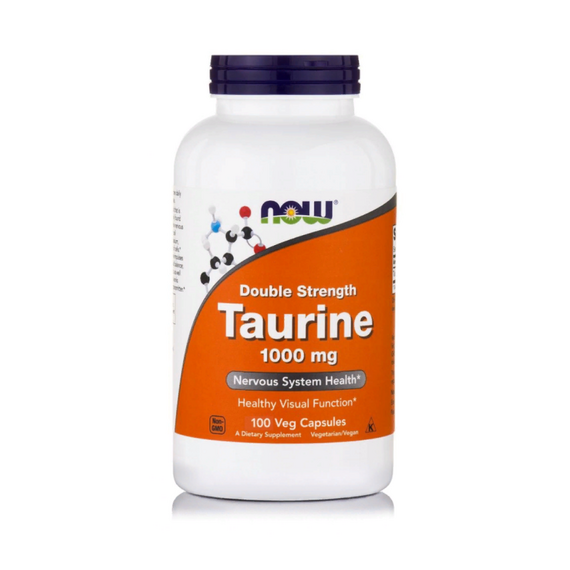 Таурин NOW Taurine 1000 мг 100 капсул