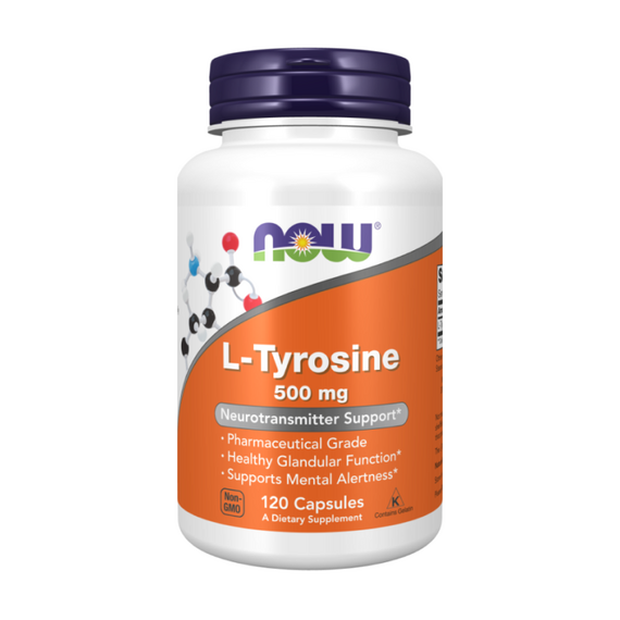 Аминокислота NOW L-Tyrosine 500 мг 120 капсул