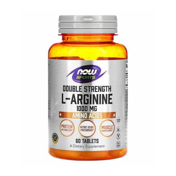 Аргинин NOW L-Arginine 1000 мг 60 таблеток