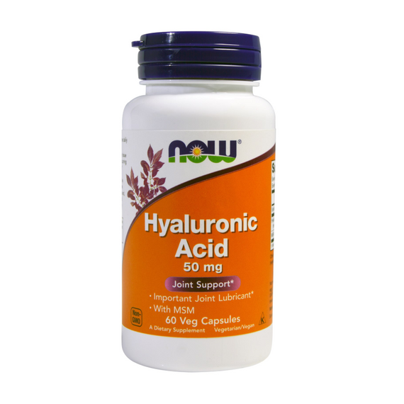Гиалуроновая кислота Hyaluronic Acid 50 mg + MSM 60 вег. капсул