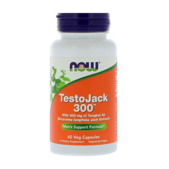 Бустер тестостерона NOW Testo Jack 300 60 капсул