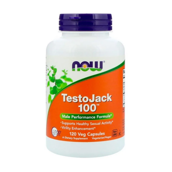 Бустер тестостерона Testo Jack 100 NOW 120 вег. капсул