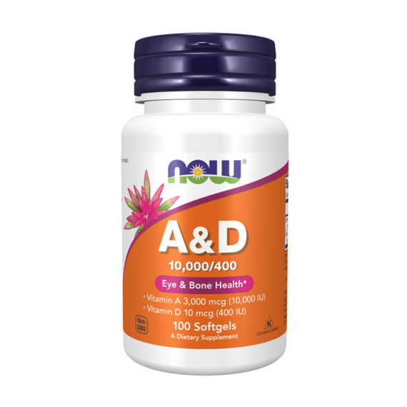 Витамин А NOW Vitamin A-D 100 капсул