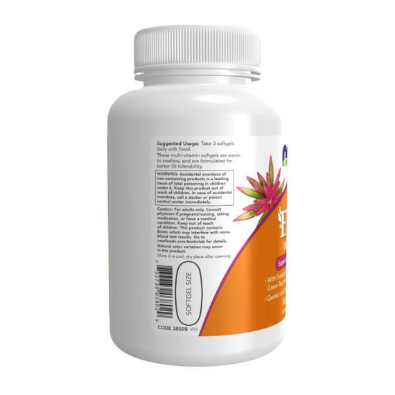 Витаминно-минеральный комплекс NOW EVE Women's Multivitamin 90 капсул, изображение 3