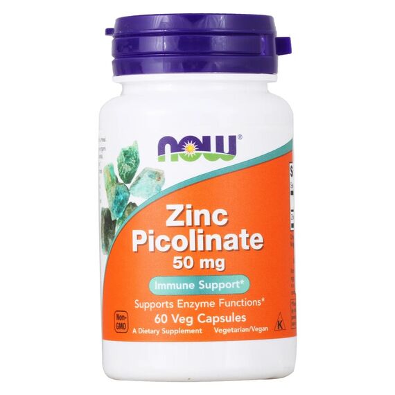 Минералы NOW Zinc Picolinate 50 мг 60 капсул