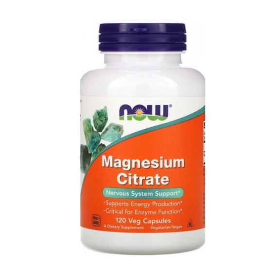 Минерал Magnesium Citrate NOW 400 мг 120 мягких капсул