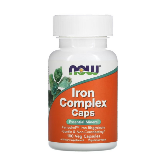 Витаминно-минеральный комплекс NOW Iron Complex 100 вег. капсул