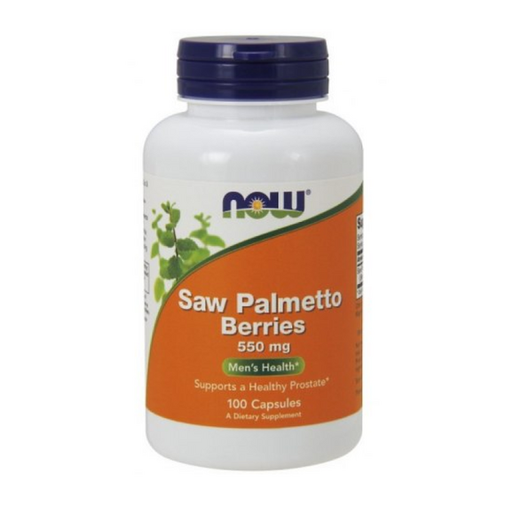 Витамины для мужчин NOW Saw Palmetto Berries 550 мг 100 вег. капсул