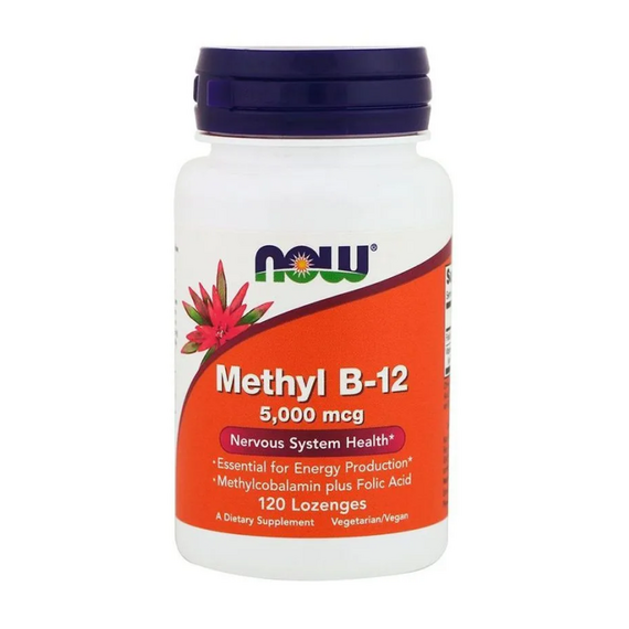 Витамины NOW Methyl B-12 5000 мкг 120 пастилок
