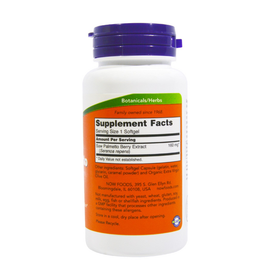 Витамины для мужчин Saw Palmetto Extract 160мг 120 капсул, изображение 2