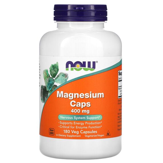 Минерал NOW Magnesium Caps 400 мг 180 капсул