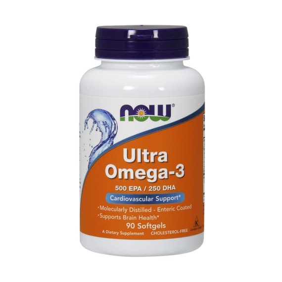 Омега-жиры NOW Ultra Omega-3 90 мягких капсул