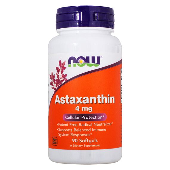 Астаксантин NOW Astaxanthin 4 мг 90 капсул