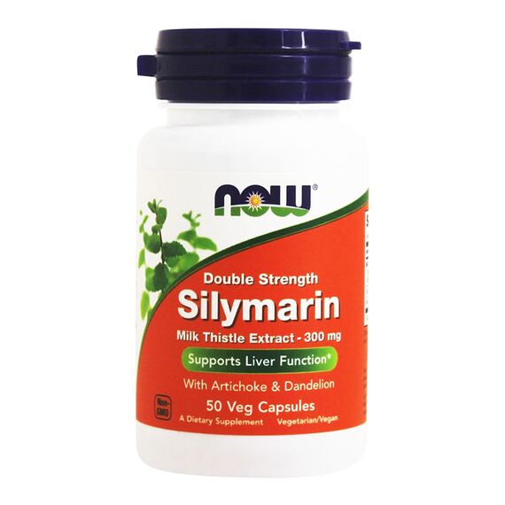 Гепатопротектор NOW Silymarin 300 мг 50 капсул