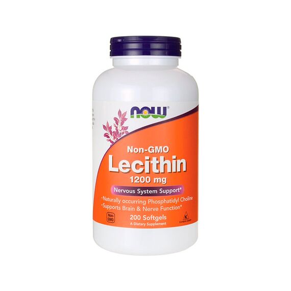 Лецитин NOW Lecithin 1200 мг 200 капсул