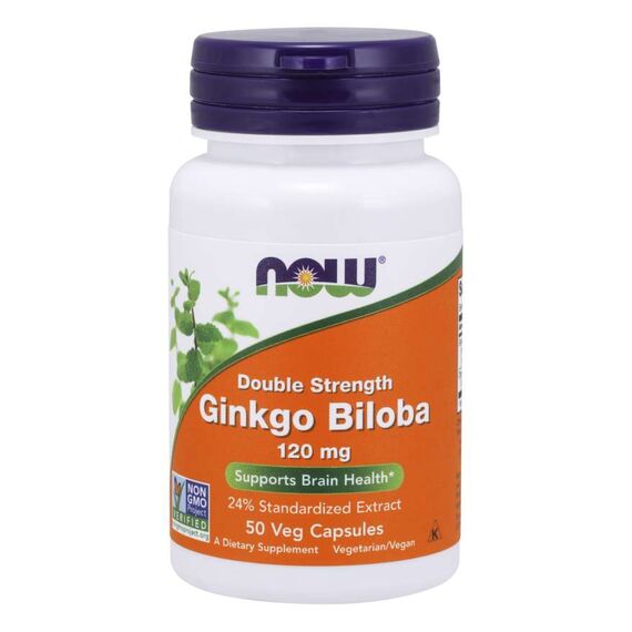 Антиоксидант NOW Ginkgo Biloba 120 мг 50 капсул