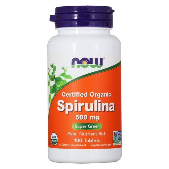 Спирулина NOW Spirulina 500 мг 100 таблеток