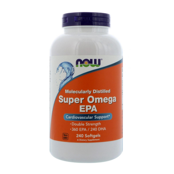 Омега-жиры NOW Super Omega EPA 1200 мг 240 капсул