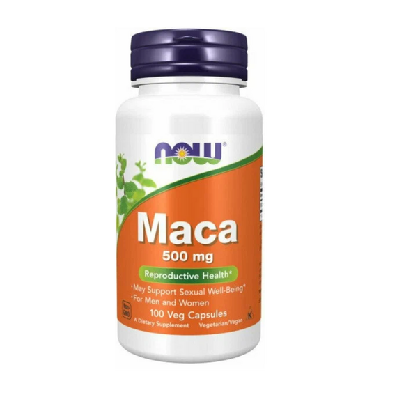 Суперфуд NOW Maca 500 мг 100 капсул