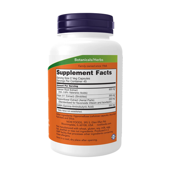 Добавка для сна NOW Sleep 90 вег. капсул, изображение 2