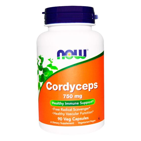 Кордицепс NOW Cordyceps 750 мг 90 капсул