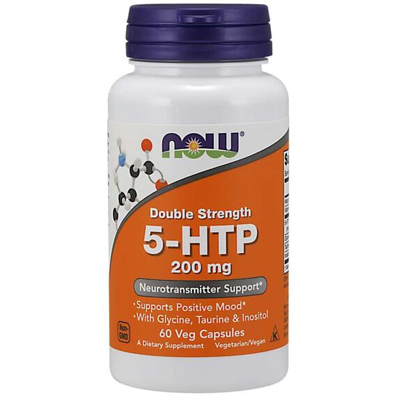 5-гидрокситриптофан NOW 5-HTP 200 мг 60 капсул