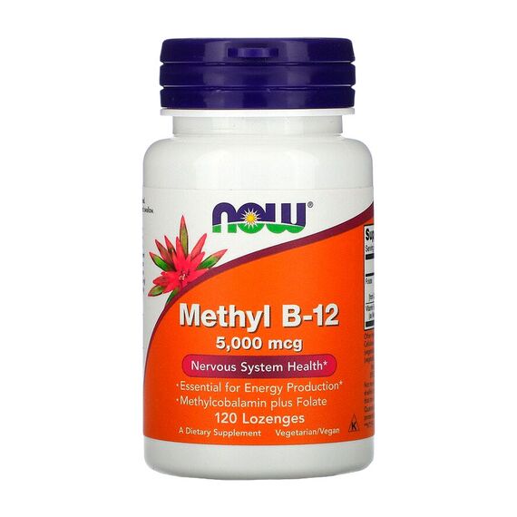 Витамин NOW Methyl B-12 5000 мкг 90 капсул