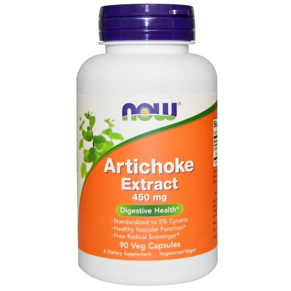 Экстракт артишока NOW Artichoke Extract 450 мг 90 капсул