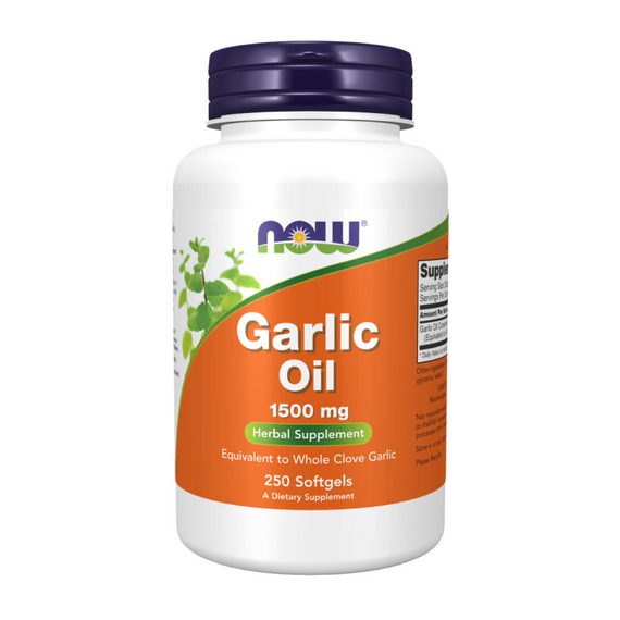 Специальный препарат NOW Garlic Oil 1500 мг 250 мягких капсул