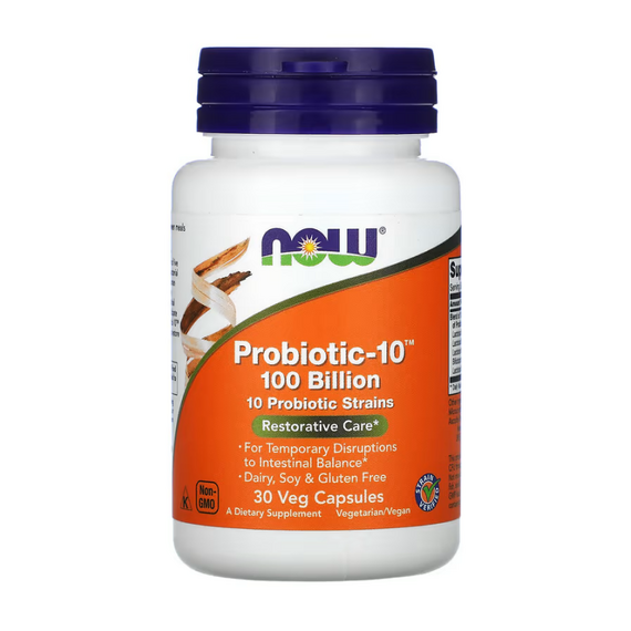 Пробиотик NOW Probiotic-10 100 billion 30 капсул