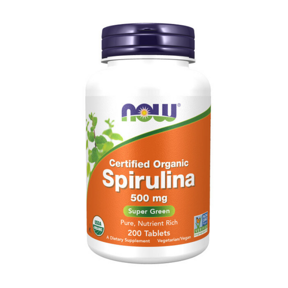 Спирулина NOW Spirulina 500 мг 200 таблеток