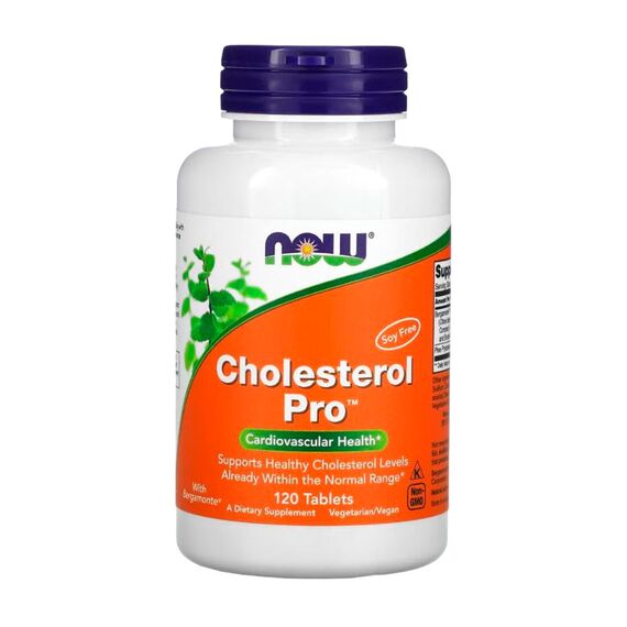 Здоровый уровень холестерина NOW Cholesterol Pro 120 таблеток