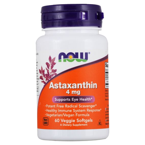 Антиоксидант NOW Astaxanthin 4 мг 90 капсул