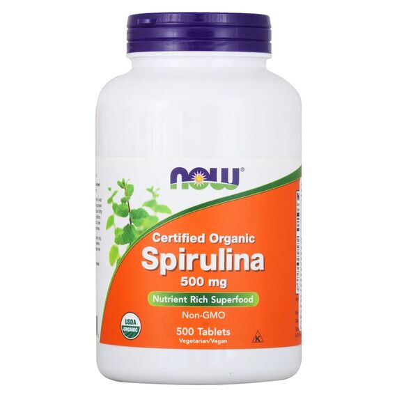 Спирулина NOW Spirulina 500 мг 500 таблеток