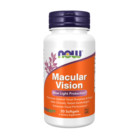 Омега-жиры NOW Macular Vision 50 мягких капсул