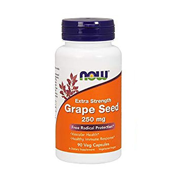 Антиоксидант NOW Grape Seed 250 мг 90 капсул