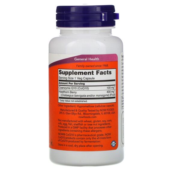 Коэнзим NOW CoQ10 100 мг 90 капсул, изображение 2