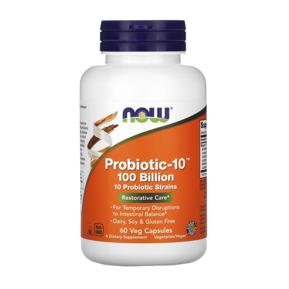 Пробиотик NOW Probiotic-10 100 billion 60 капсул