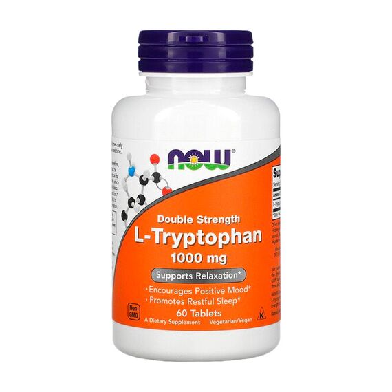 Аминокислота NOW L-Tryptophan 1000 мг 60 таблеток