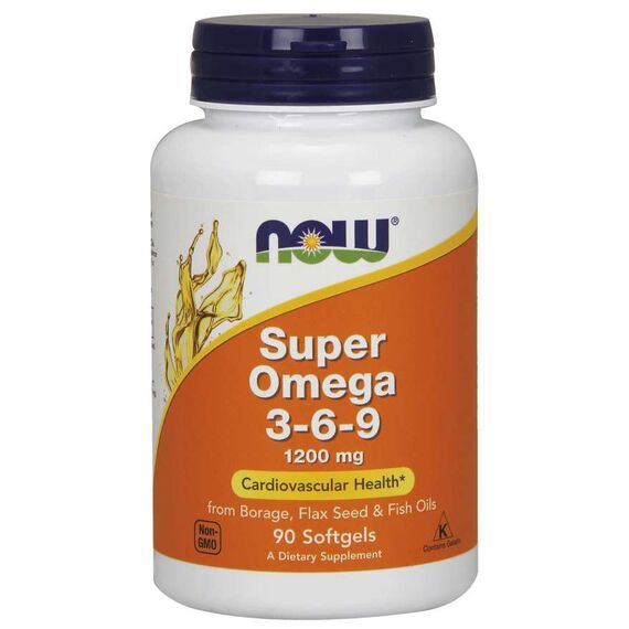 Омега-жиры NOW Super Omega-3-6-9 1200 мг 90 капсул