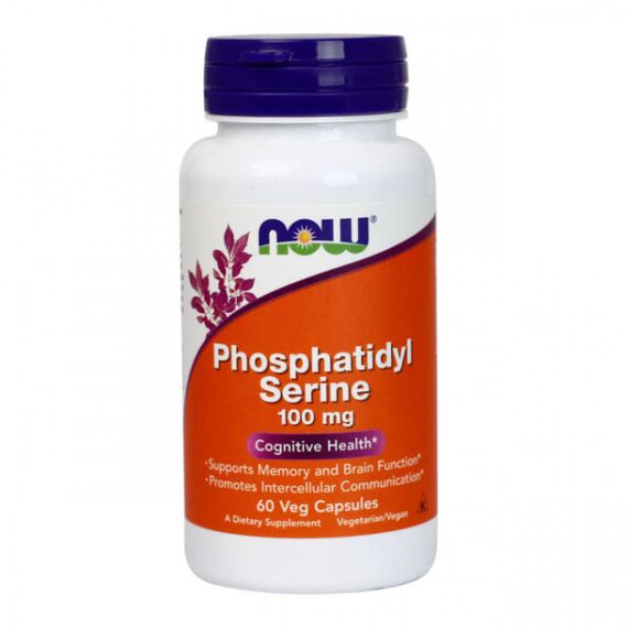 Фосфолипид NOW Phosphatidyl Serine 100 мг 60 капсул