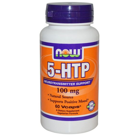 NOW 5-HTP 100 mg 60 veg caps, изображение 2