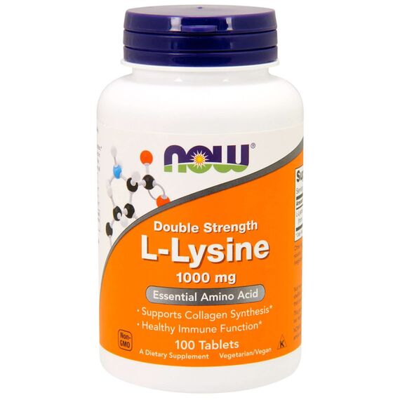 NOW L-Lysine 1000 mg 100 tablets, изображение 4