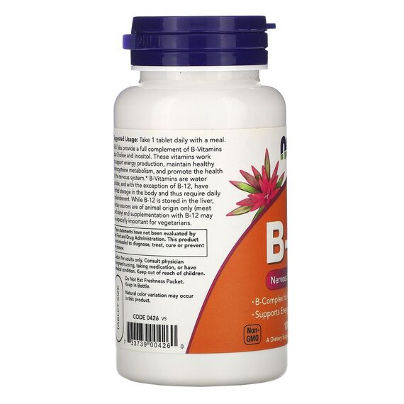 NOW B-50 Complex 100 tablets, изображение 4